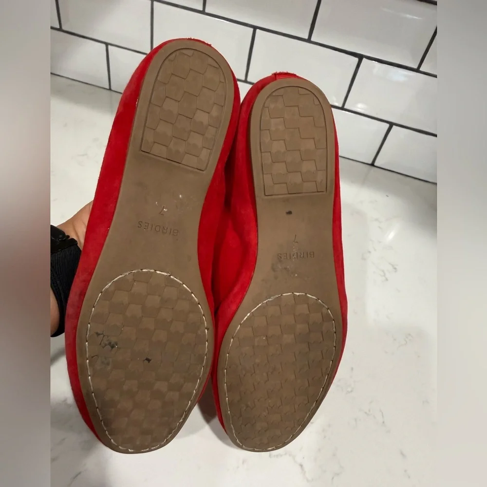 Birdies The Hummingbird Red Ballet Flats - Picture 5 of 7